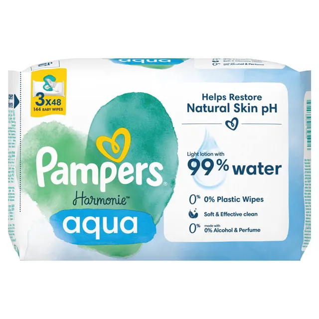 Pampers Harmonie aqua vlaž.maram. 3x48/1 Pampers Harmonie