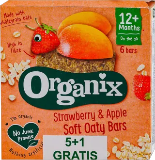 Organix ovseni bar jag/jab 12m+ 6x23g OS