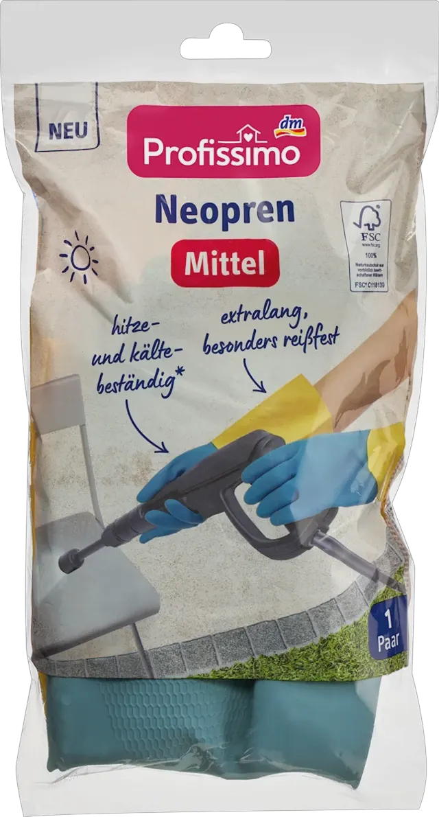 Profissimo neopren rukavice srednje 1par Profissimo
