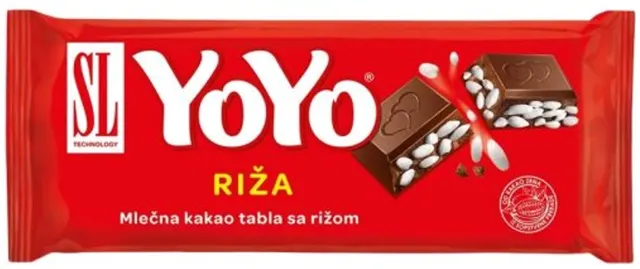 Kakao tabla YoYo sa rizom 70g YoYo