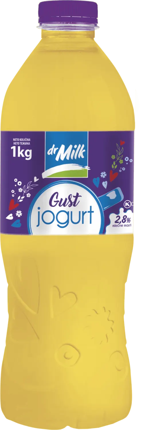 Dr Milk Gusti jogurt 2,8 % mm 1 kg PET Dr Milk