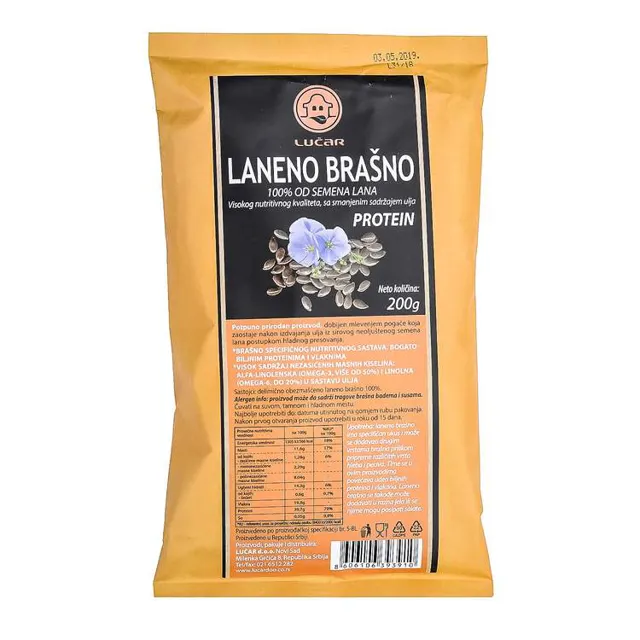 BRAŠNO LANENO PROTEIN 200G LUČAR LUČAR