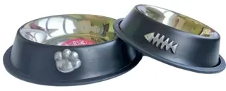 MMT 460ml anti skid dog bowl w/color