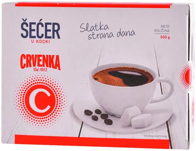 SECER KOCKA 500g CRVENKA CRVENKA