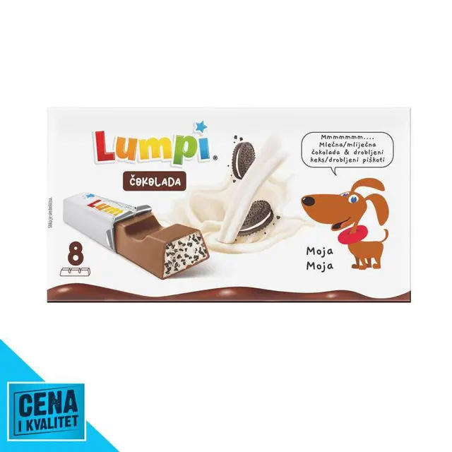 ČOKOLADA DROBLJENI KEKS 93G LUMP LUMPI