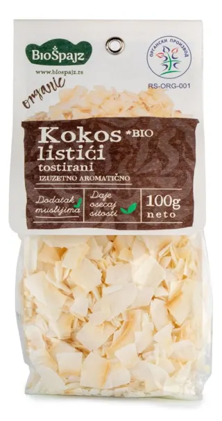 KOKOS LISTIĆI ORGANSKI BIOŠPAJZ 100G