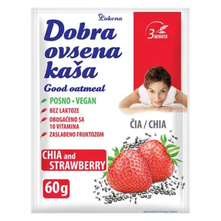 Dobra ovsena kasa cia semenke-jagoda 60g