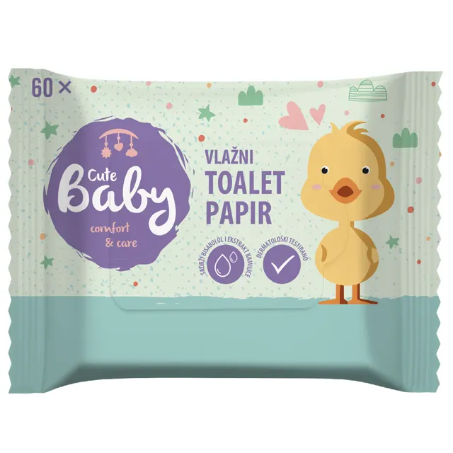 Toalet.pap.dec.vlaz.Cute baby 60/1 Cute baby