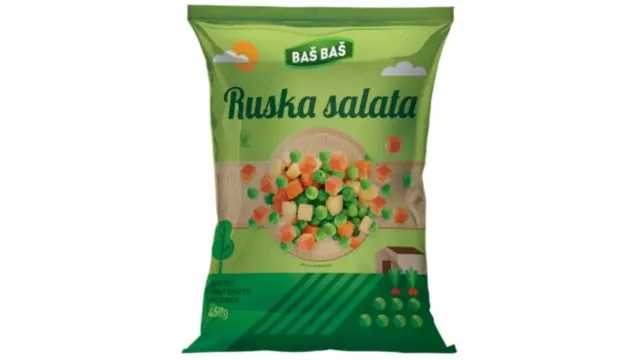 SMRZNUTO POVRĆE RUSKA SALATA BAŠ BAŠ 450G BAS BAS