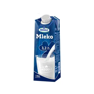 MLEKO STERILIZOVANO 3,2% MM TETRAPAK ČEP 1 L MEGGLE