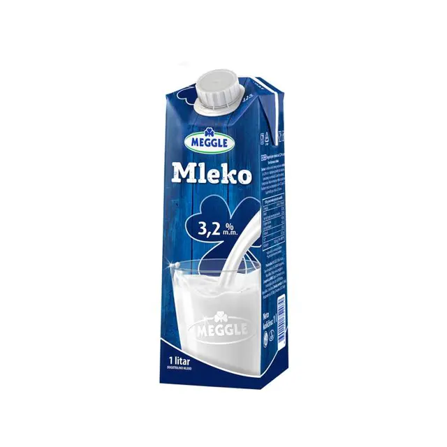 MLEKO STERILIZOVANO 3,2% MM TETRAPAK ČEP 1 L MEGGLE MEGGLE