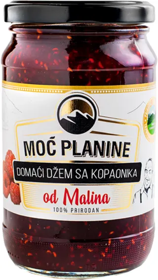 DOMACI DZEM MALINA 420gr MOC PLANINE