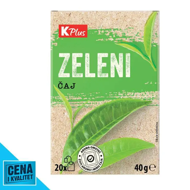 ČAJ ZELENI 40G K PLUS K PLUS