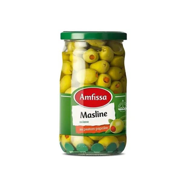 Maslina zelena sa paprikom Amfissa 680g Amfissa