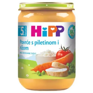 Kasica Hipp piletina,pirinac,povce 190g