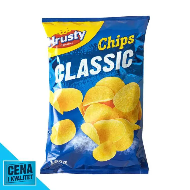 ČIPS HRUSTY SLANI 150G HRUSTY