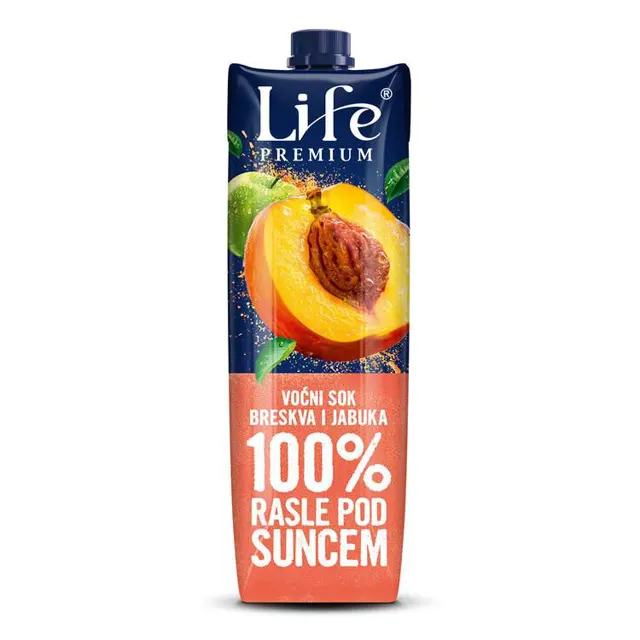 Sok bresk.jab.100% Nectar Life 1l brik Nectar Life