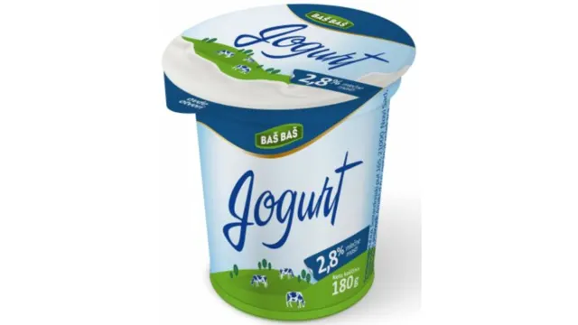 JOGURT BAŠ BAŠ 2.8%MM 180G ČAŠA BAS BAS