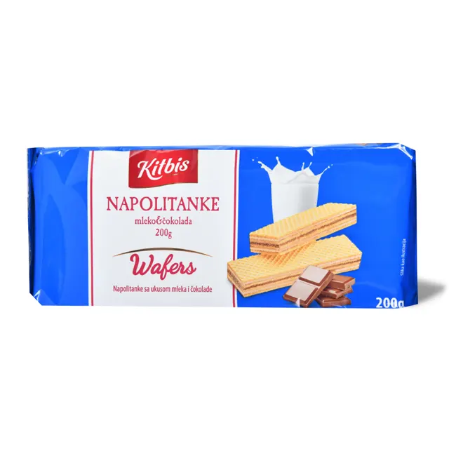 Napolitanke mleko&cokolada Kitbis 200g Kitbis