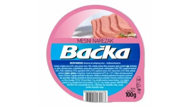 MESNI NAREZAK BAČKA 100G BAČKA