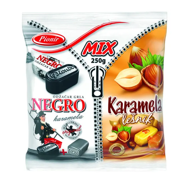 Karamela mix negro+lesnik 250g Pionir