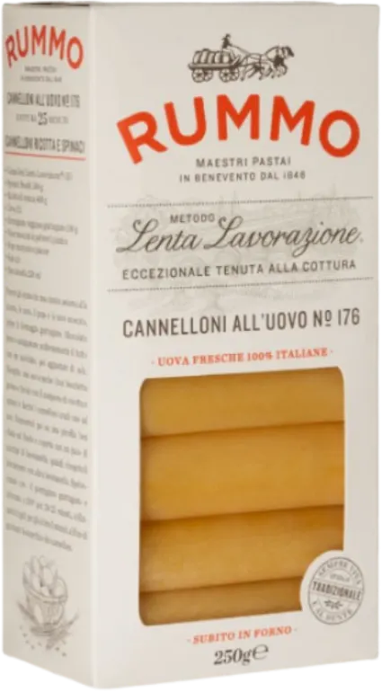 TESTO RUMMO CANNELLONI ALL UOVO 176 250gr Rummo