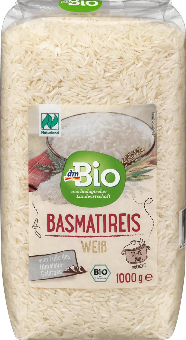 dmBio beli basmati pirinač 1000g dmBio