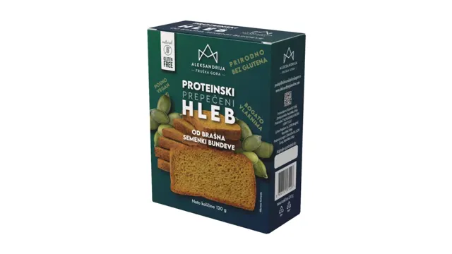 HLEB ALEKSANDRIJA BEZGLUT ENSKI PROTEINSKI 120G ALEKSANDRIJA FRUSKA GORA