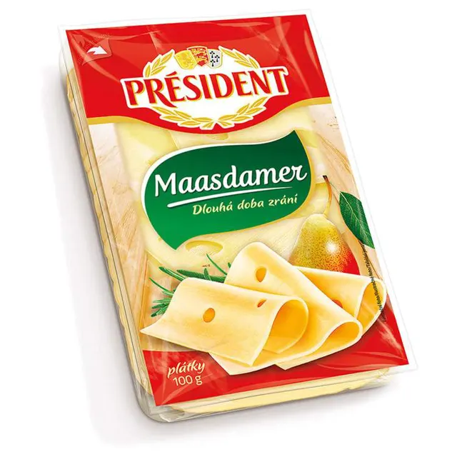 Sir Maasdamer President slice 100g President
