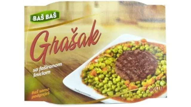 GRAŠAK SA FAŠIRANOM ŠNICLOM BAŠ BAŠ 400G BAS BAS