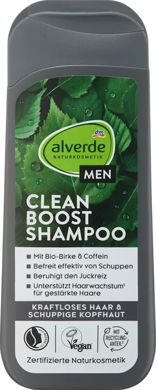 alverde MEN šampon Clean Boost 200ml