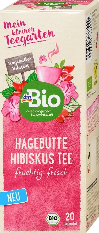 dmBio čaj hibiskus i šipak 20x2g dmBio