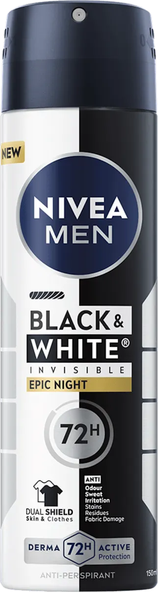 NIVEA deo sprej B&W invis.epic n.150ml NIVEA MEN