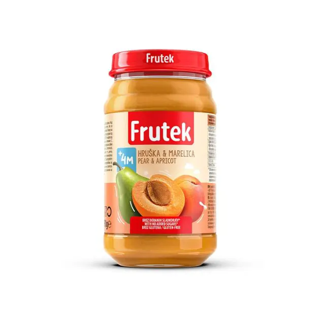 Kasica Fructal kajs.,kruska Frutek 190g Frutek