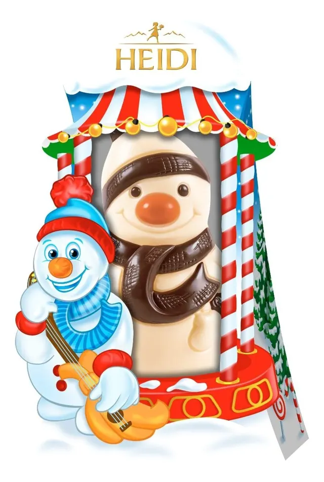 ČOKOLADA FIGURA FROSTY THE SNOWMAN 70G HEIDI