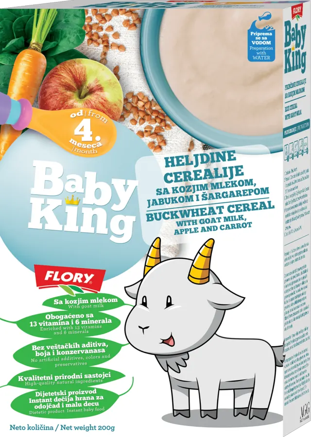 Baby King CER.KOZ.ML.JAB/ŠARG 4m+200g OS BABY KING