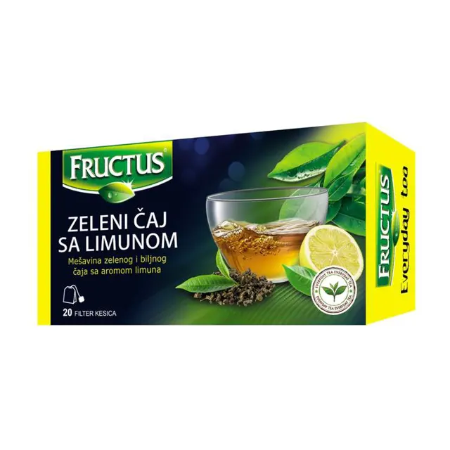 Caj zeleni sa limunom Fructus FV20-30g Fructus