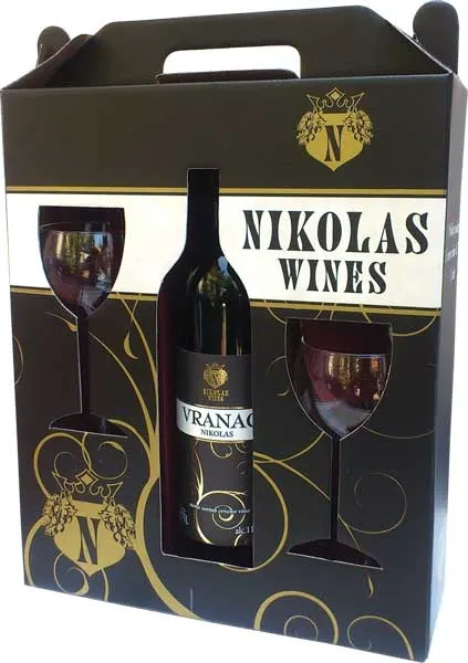 P.PAKET NIKOLAS WINES CRNO VINO 0.75l+2 CASE NIKOLAS TRADE