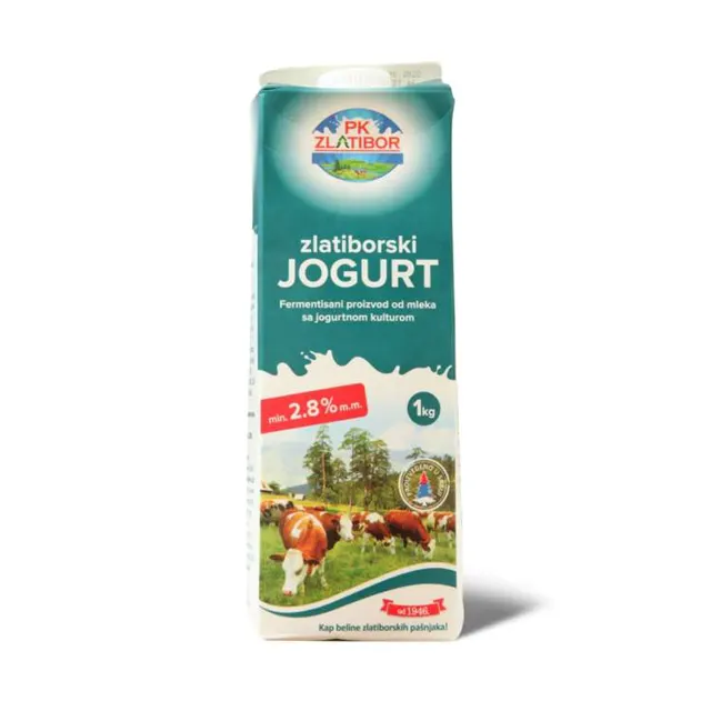 Jogurt zlatibor 2,8%mm 1L Brik PK ZLATIBOR