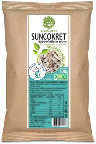 Suncokret jezgro organsko 100g
