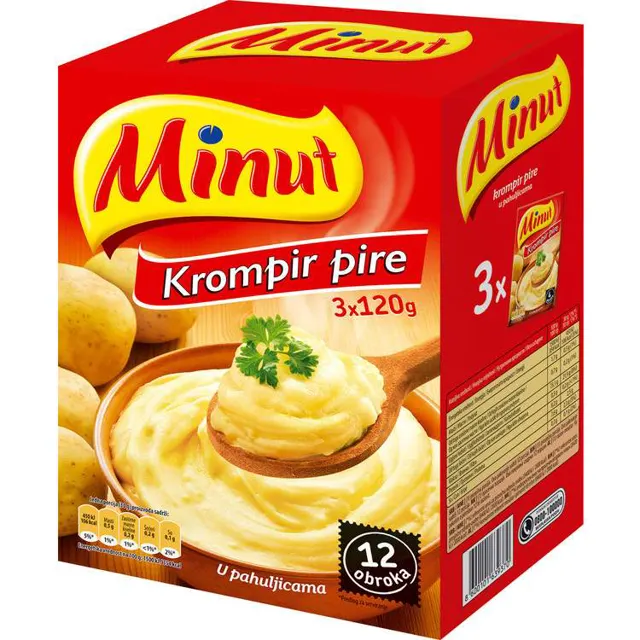 Krompir pire Minut 3x120g Minut