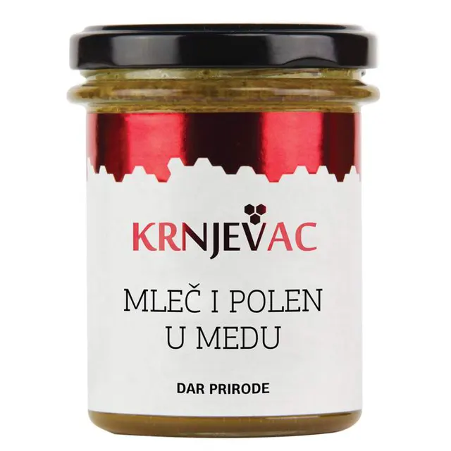 MATIČNI MLEČ I POLEN U MEDU KRNJEVAC 250G KRNJEVAC