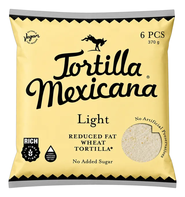 TORTILJA PIP MEXICANA LIGHT 6/1 370G PIP