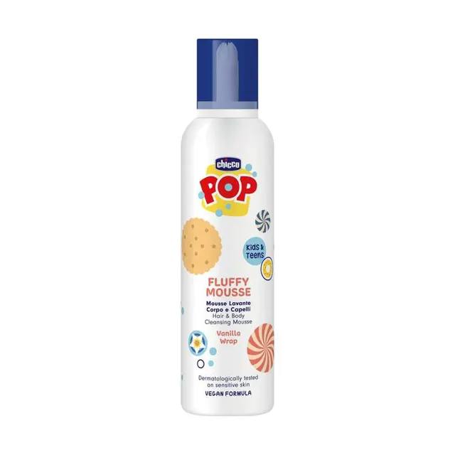 chicco POP pena za telo/kosu vanila200ml chicco