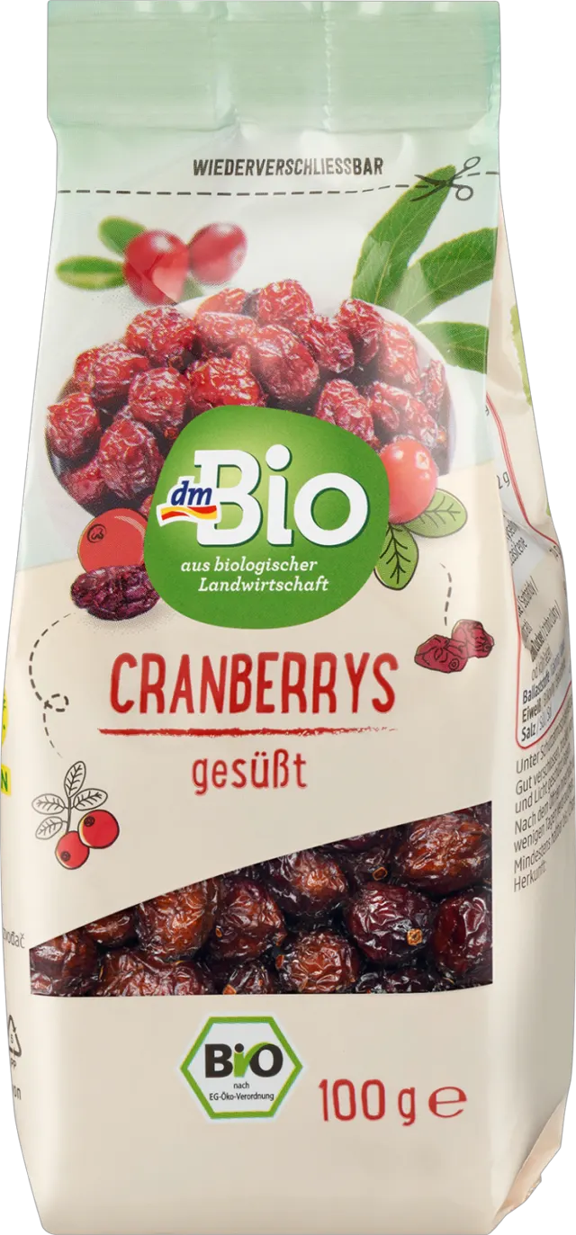 dmBio sušena brusnica 100g dmBio