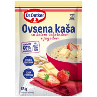 Ovsena kasa bela cokolada i jagoda 55g