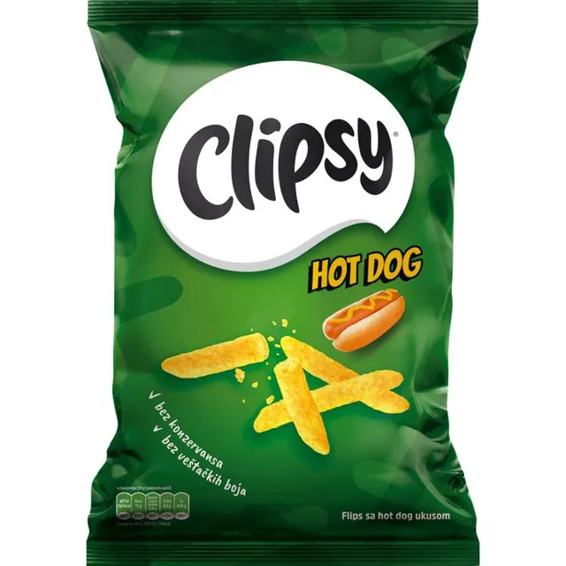 Flips Clipsy hot dog 80g Clipsy
