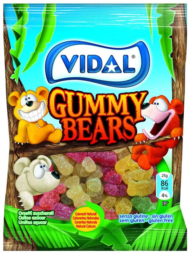 Bombone gumene medvedici Vidal 100g Vidal