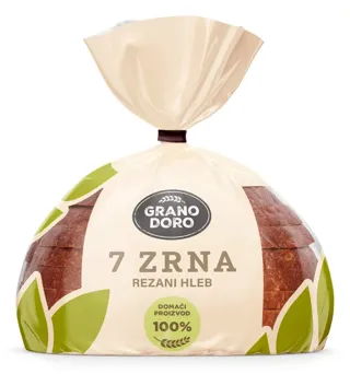 HLEB 7 ZRNA REZANI 350G GRANO DORO