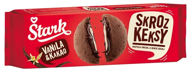 KEKS ŠTARK SKROZ KEKSY KAKAO I VANILA 135G ŠTARK